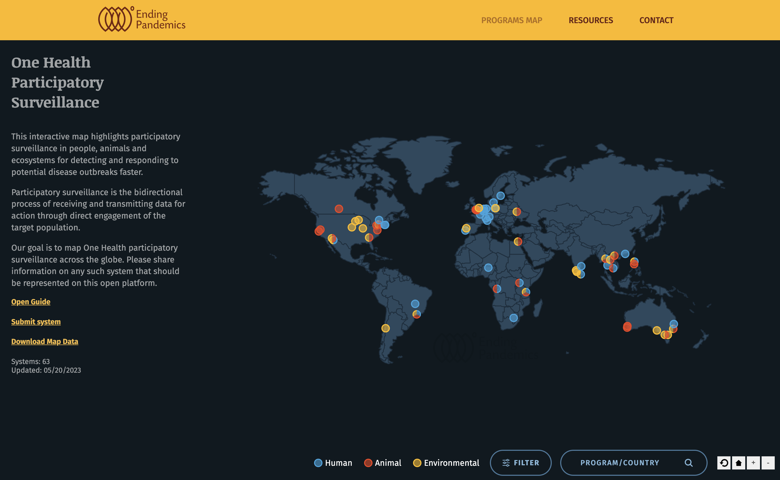 Project managed data visualization-based website through launch.